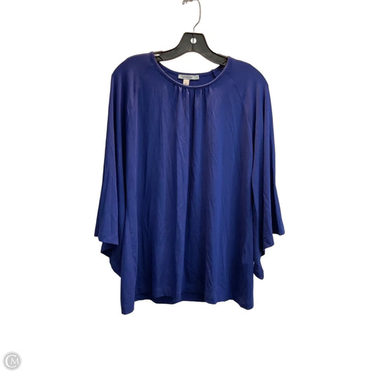 Top Long Sleeve By Chicos In Blue, Size: L