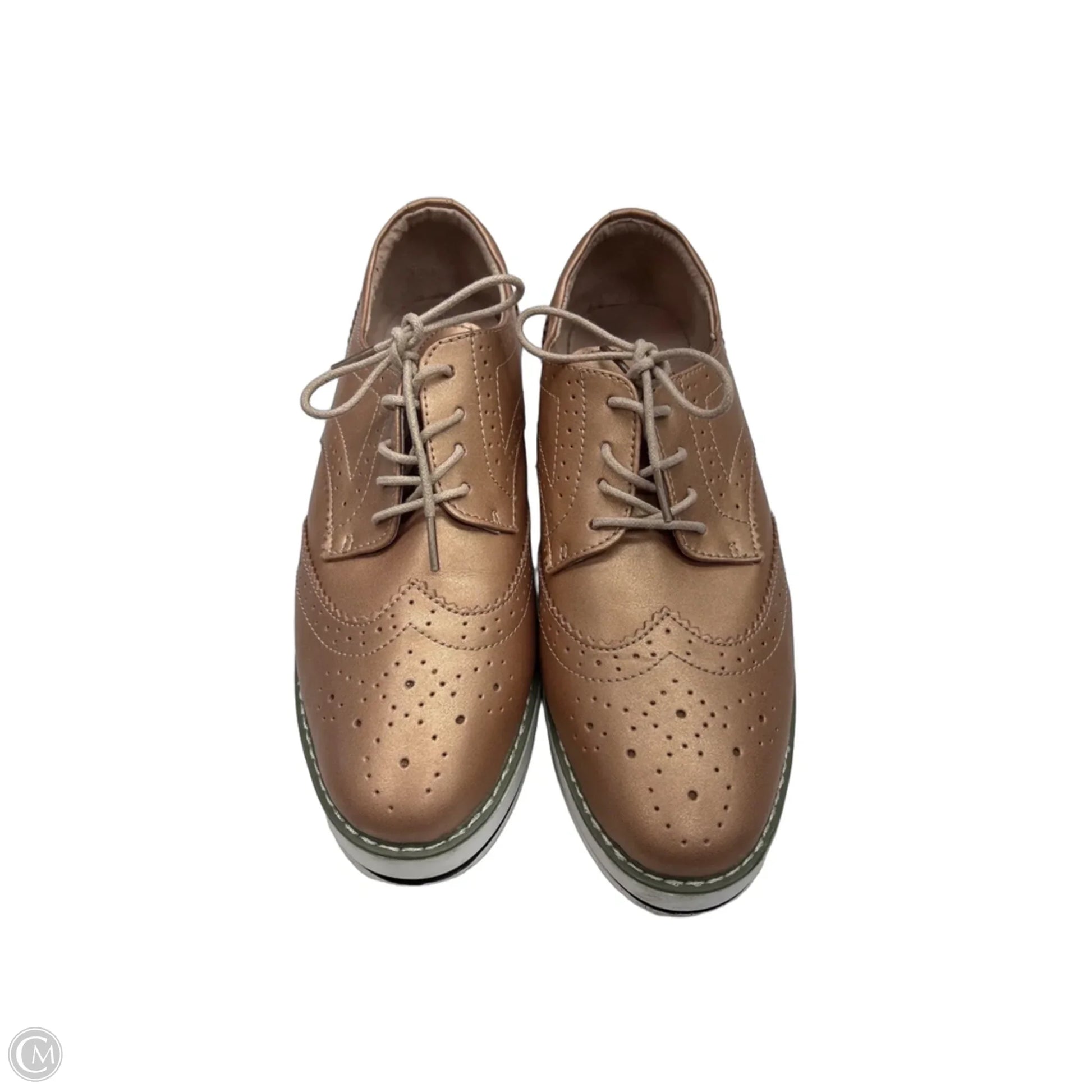 Shoes Sneakers By Clothes Mentor In Rose Gold, Size: 10