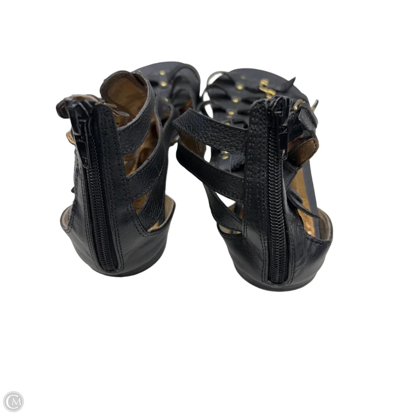Sandals Flats By Bakers Shoes In Black, Size: 8.5