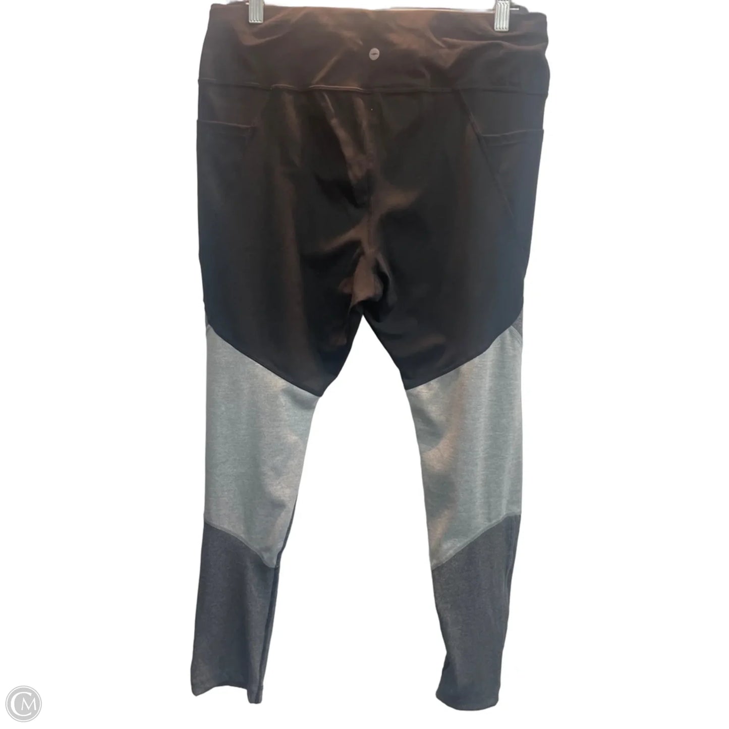 Athletic Leggings By Avia In Black & Grey, Size: Xl