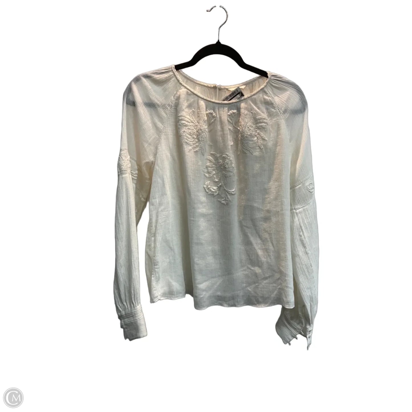 Top Long Sleeve By Joie In Cream, Size: M