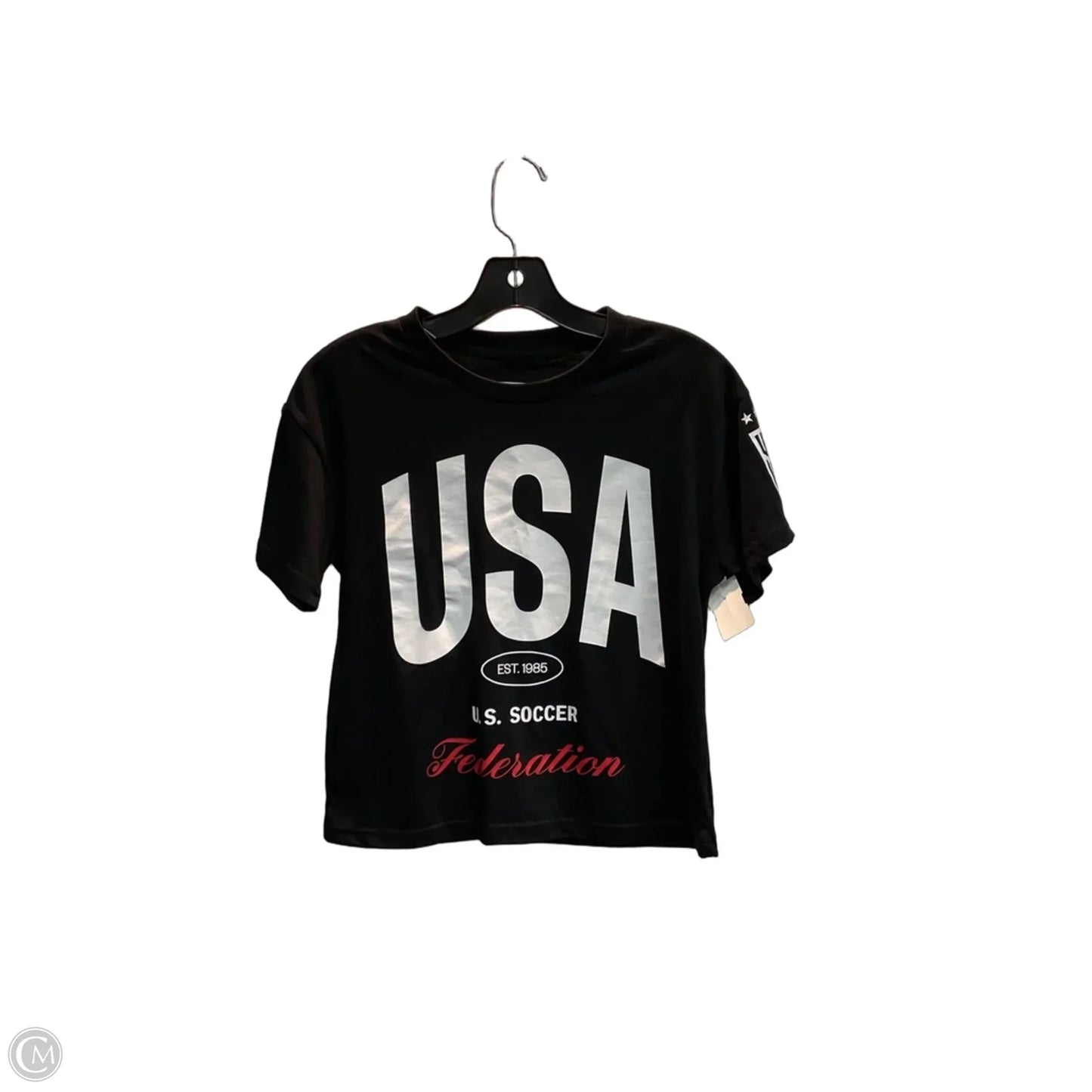 Top Short Sleeve Basic By Clothes Mentor In Black, Size: Xs