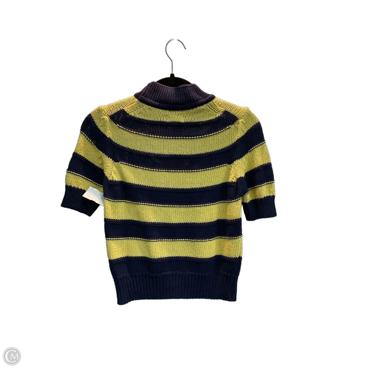 Sweater Short Sleeve By Pilcro In Blue & Yellow, Size: Xs