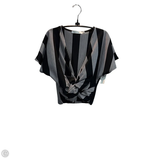 Blouse Short Sleeve By Bishop + Young In Striped Pattern, Size: S