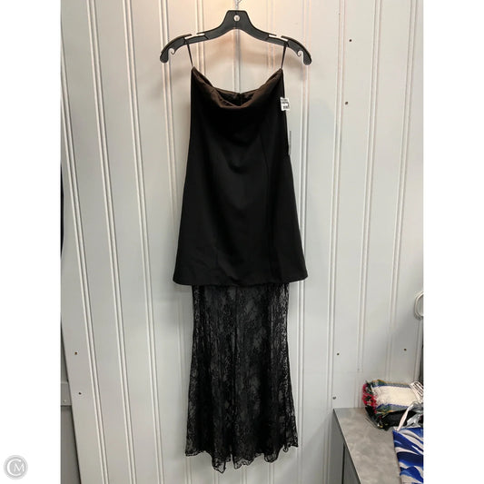 Dress Party Long By Express In Black, Size: Xs