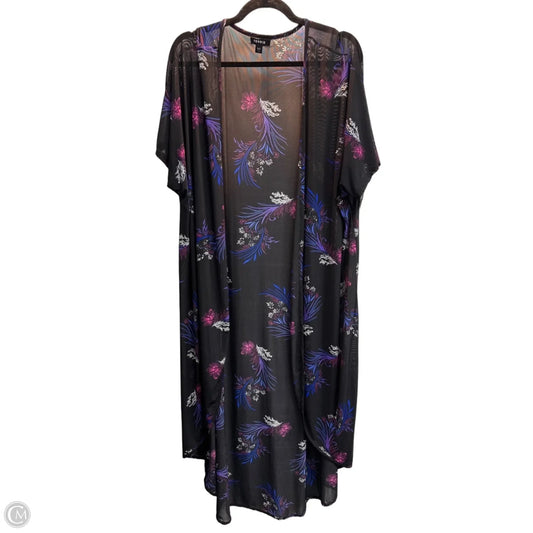 Kimono By Torrid In Floral Print, Size: 1x