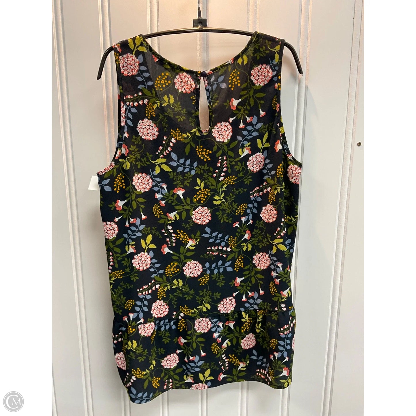 Top Sleeveless By Pleione In Floral Print, Size: L