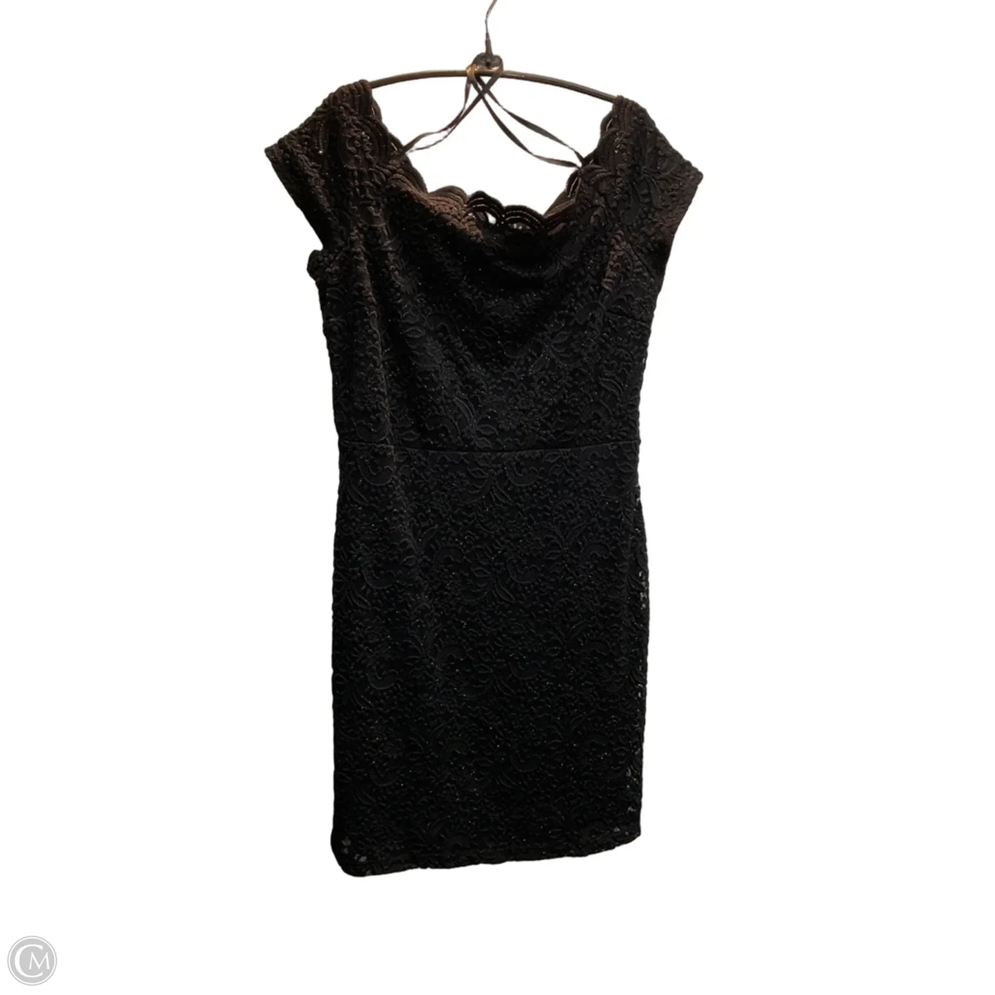 Dress Party Midi By Premier Amour In Black, Size: Xl