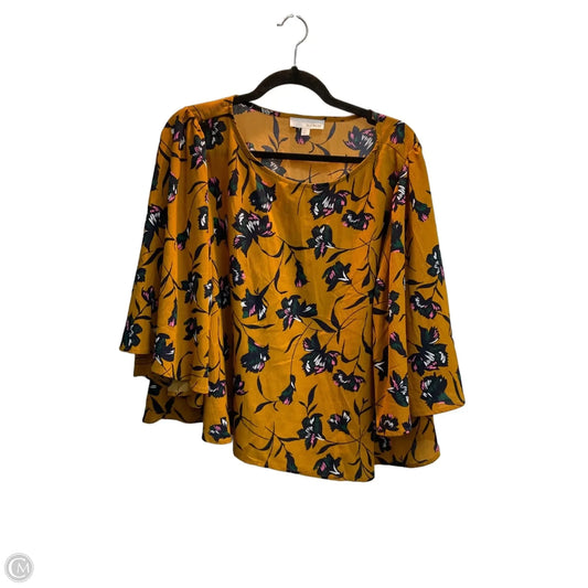 Top Long Sleeve By Clothes Mentor In Floral Print, Size: L