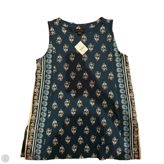 Top Sleeveless By J. Jill In Floral Print, Size: Xs
