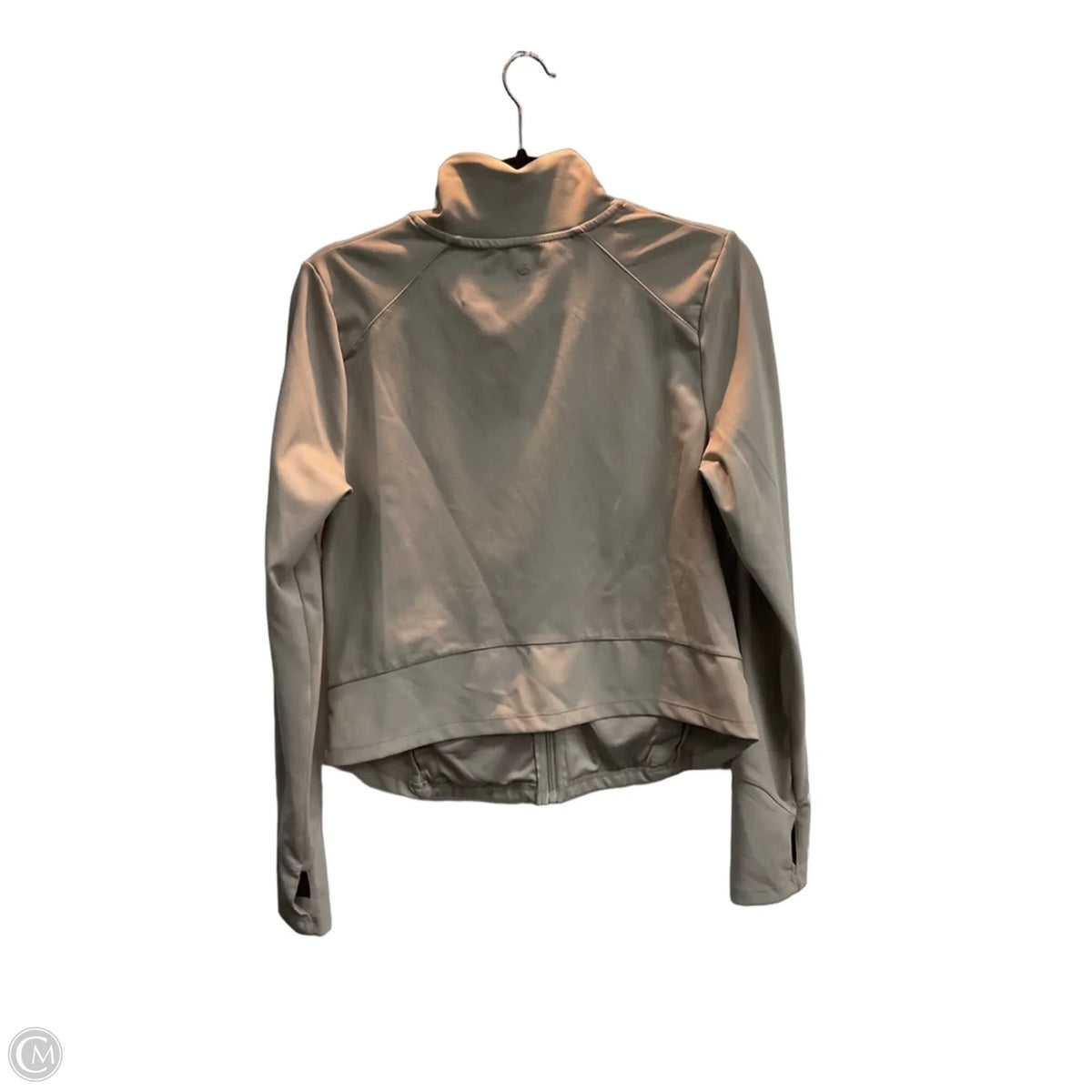 Athletic Jacket By Danskin In Taupe, Size: M