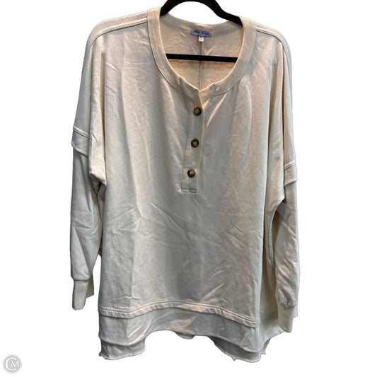 Sweatshirt Crewneck By White Birch In Yellow, Size: Xl