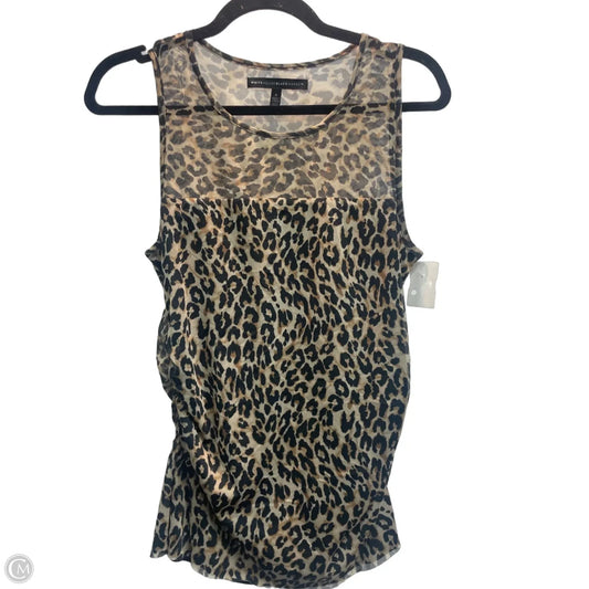 Top Sleeveless By White House Black Market In Animal Print, Size: S