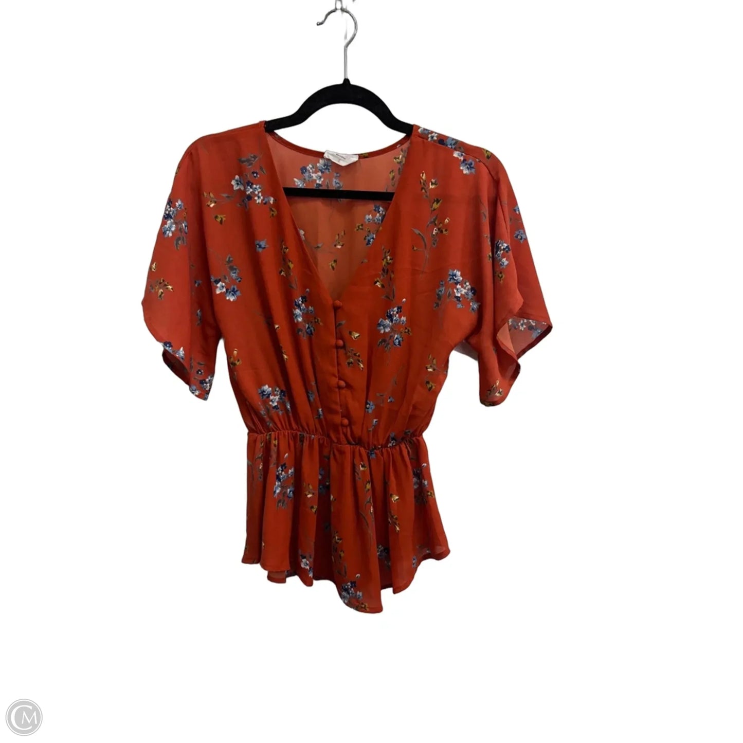 Top Short Sleeve By Sienna Sky In Floral Print, Size: S