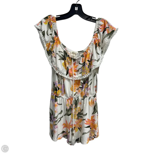 Romper By Derek Heart In Floral Print, Size: M