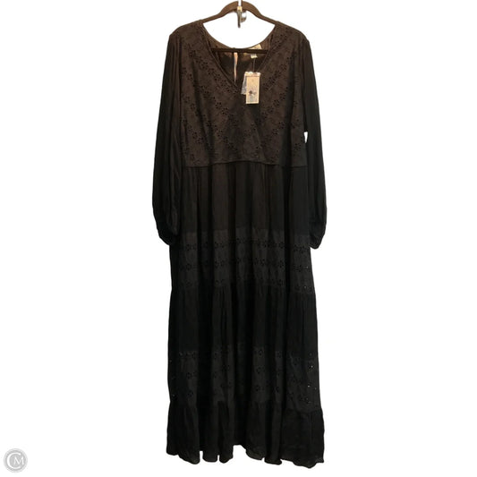 Dress Casual Maxi By Clothes Mentor In Black, Size: 3x