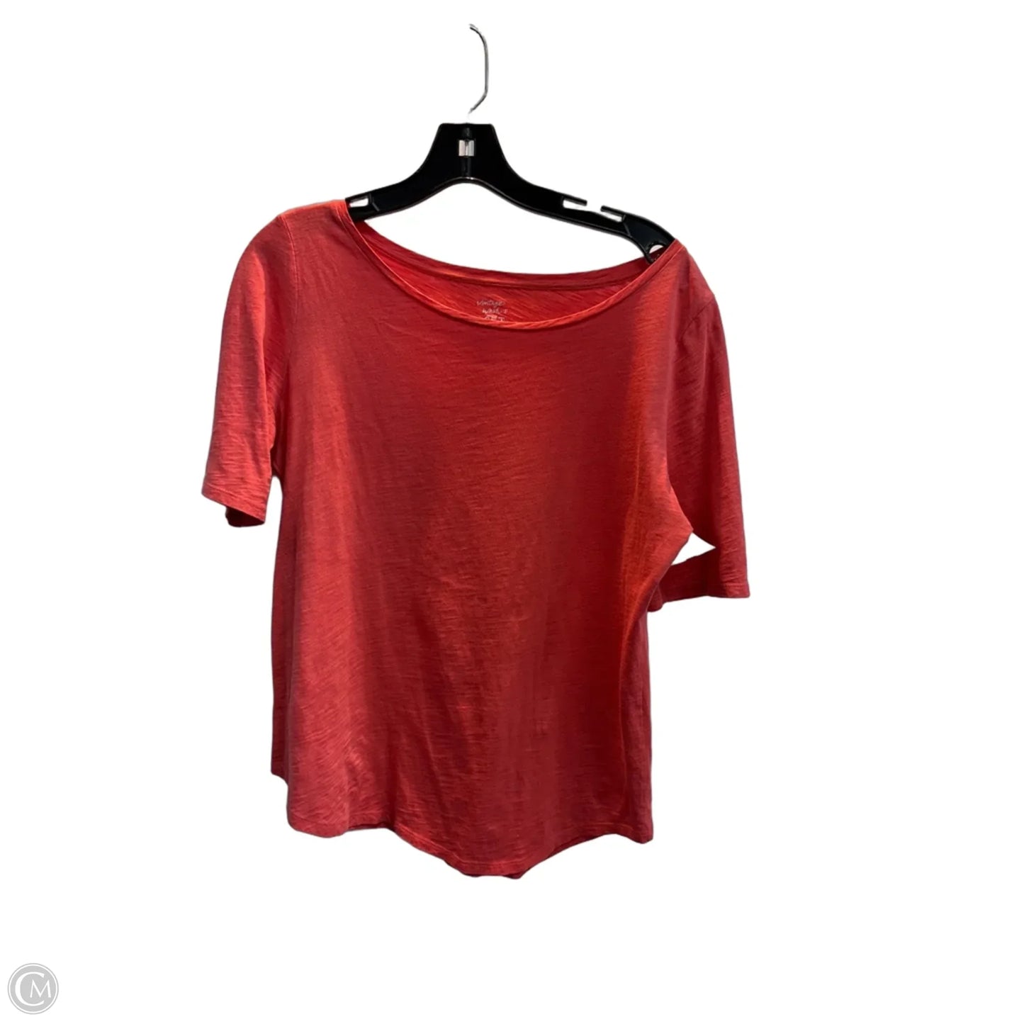 Top Short Sleeve Basic By Loft In Pink, Size: M