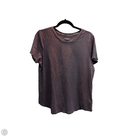 Top Short Sleeve Basic By Old Navy In Purple, Size: L