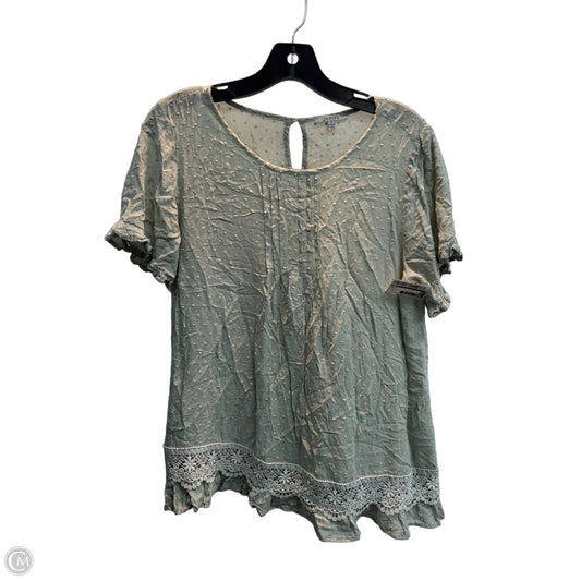 Top Short Sleeve By Jodifl In Green, Size: S