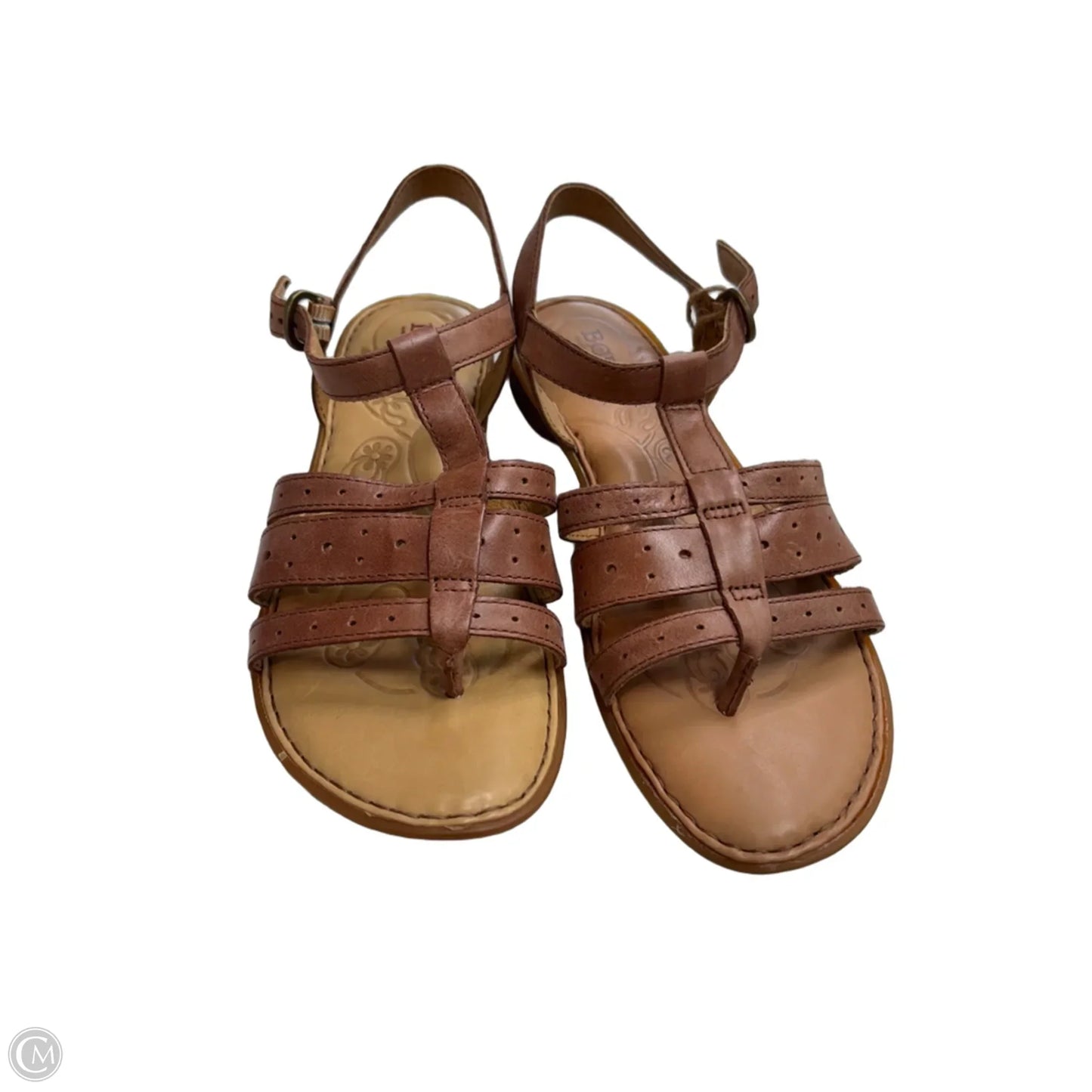 Sandals Flats By Born In Brown, Size: 8