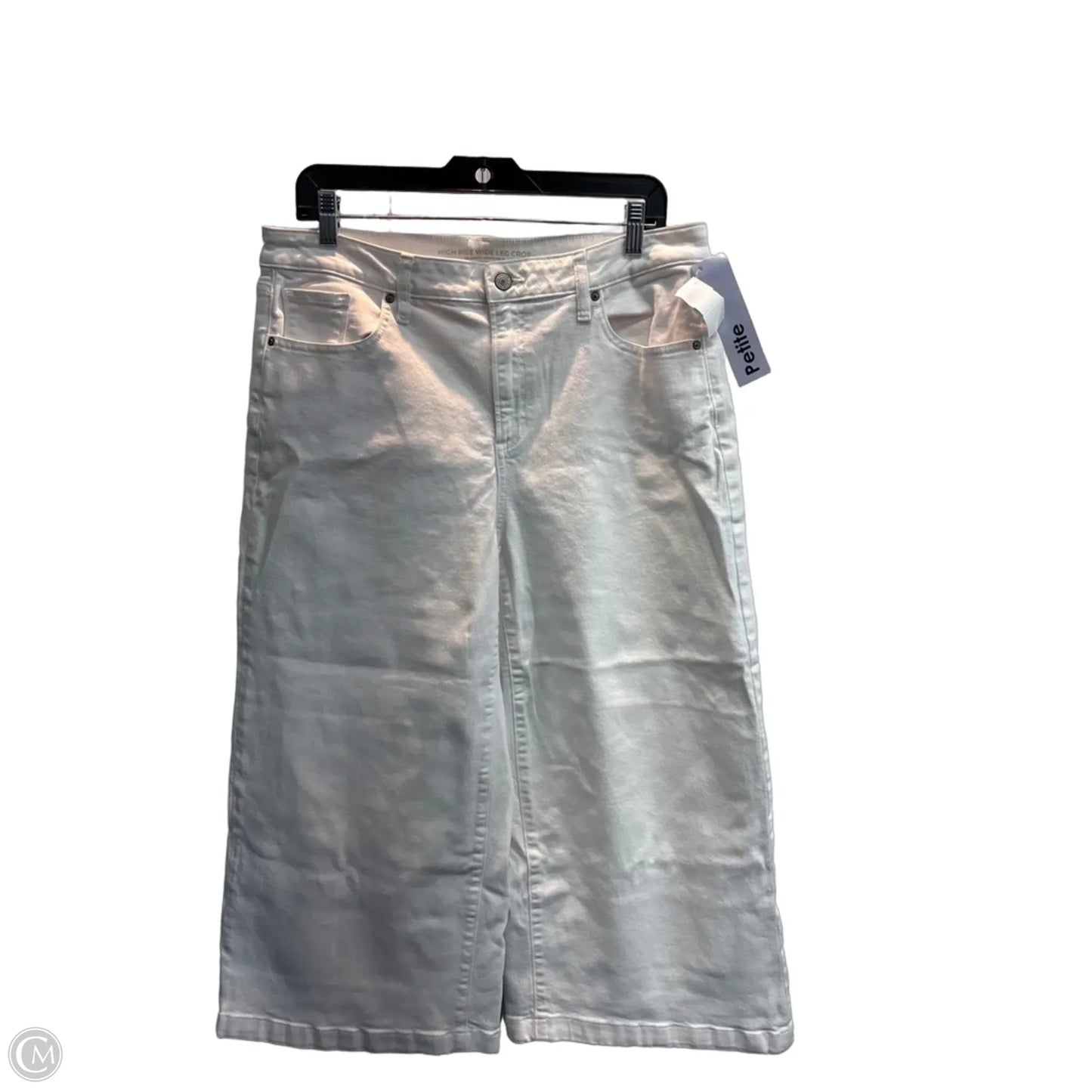 Jeans Wide Leg By Chicos In White, Size: 12p