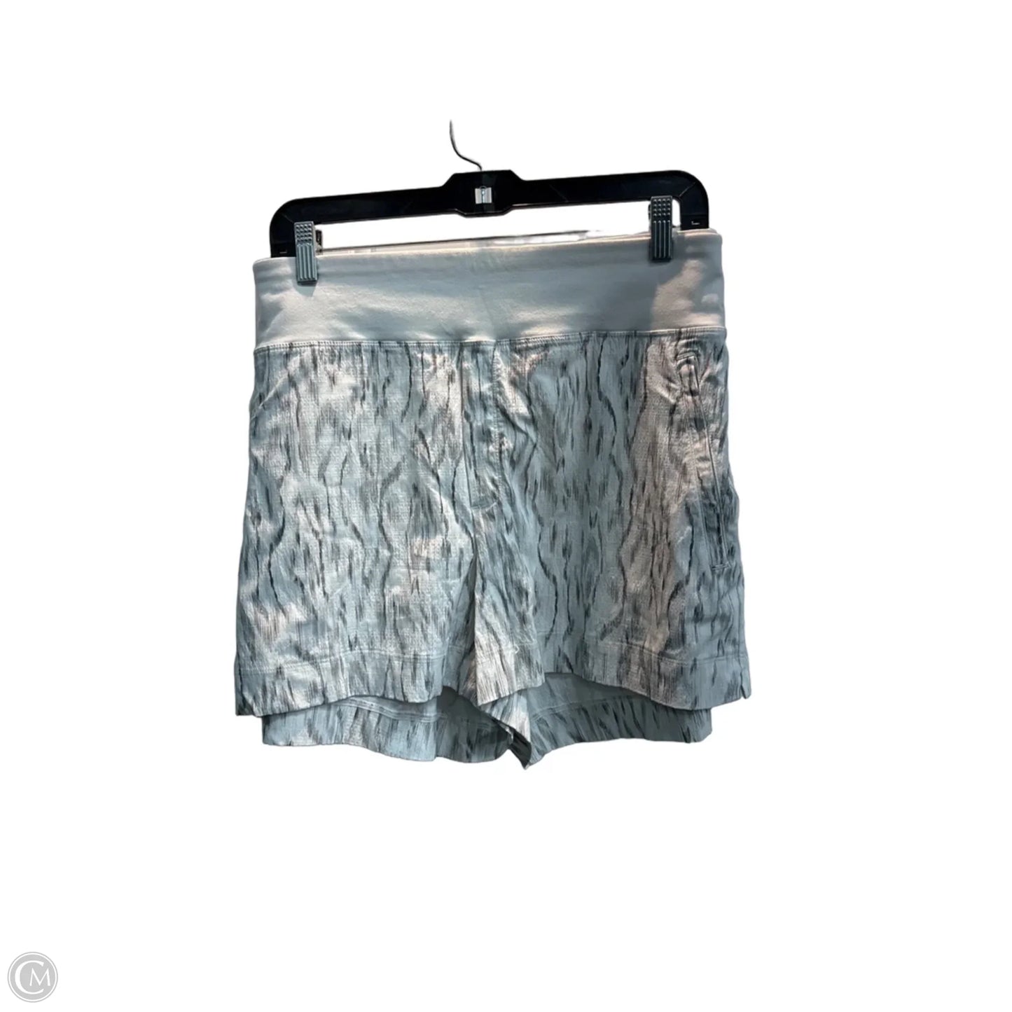 Athletic Shorts By Athleta In Grey & White, Size: 1x