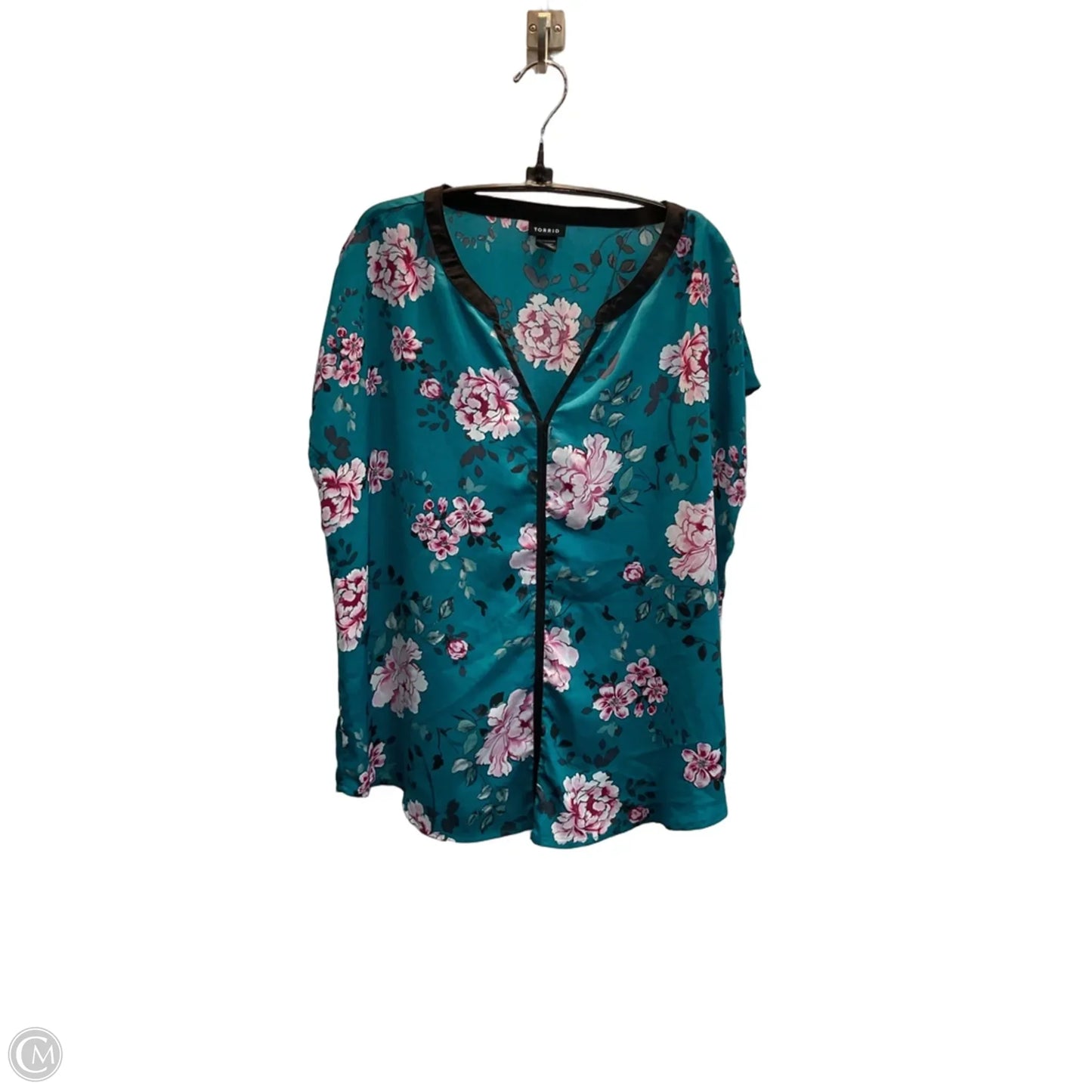 Top Short Sleeve By Torrid In Floral Print, Size: M