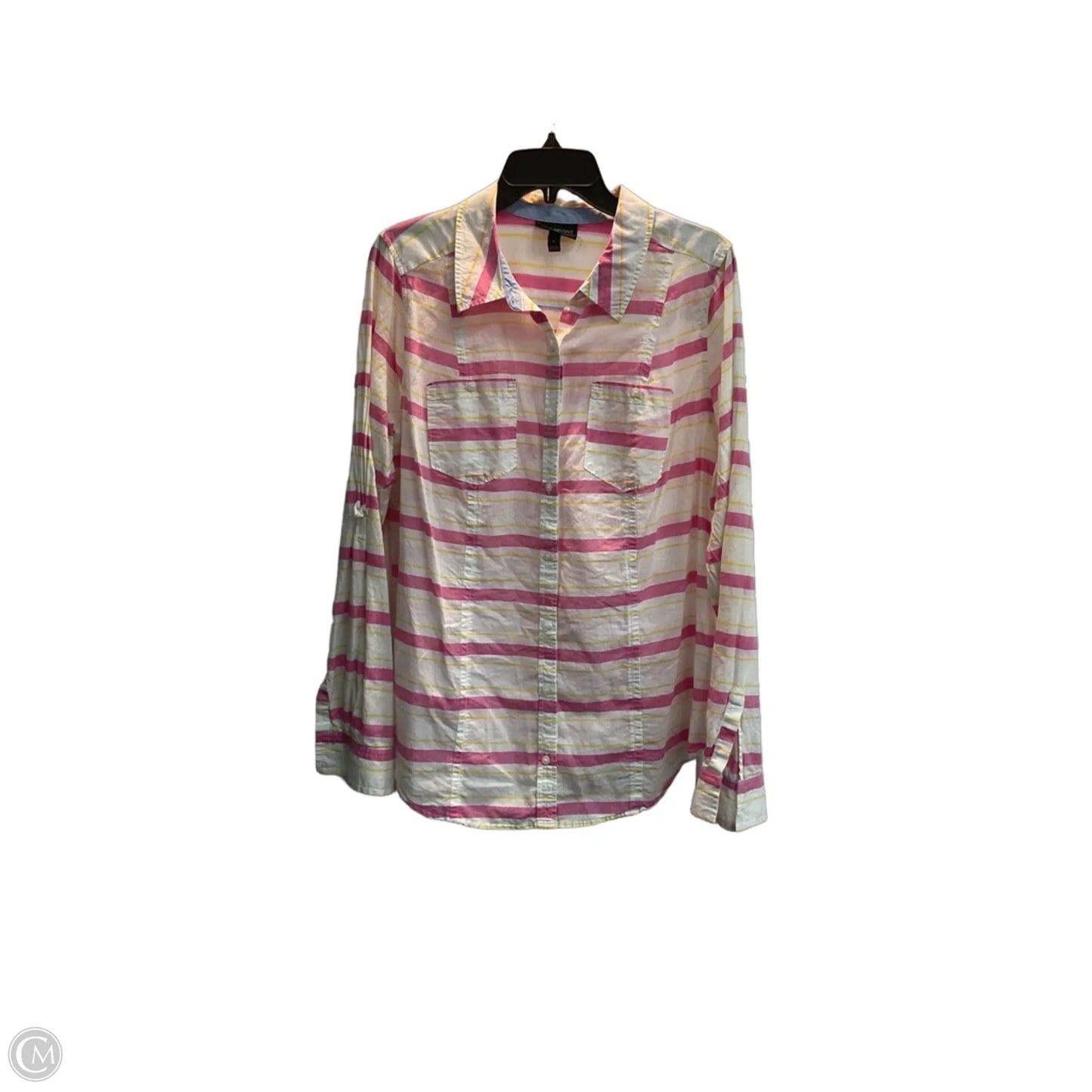 Top Long Sleeve By Lane Bryant In Striped Pattern, Size: Xl