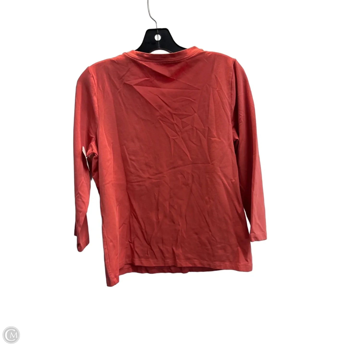 Top Long Sleeve Basic By Chicos In Red, Size: M