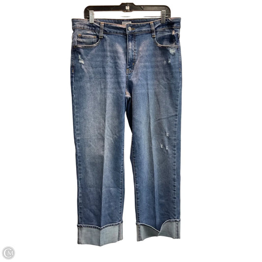 Jeans Straight By Time And Tru In Blue, Size: 14