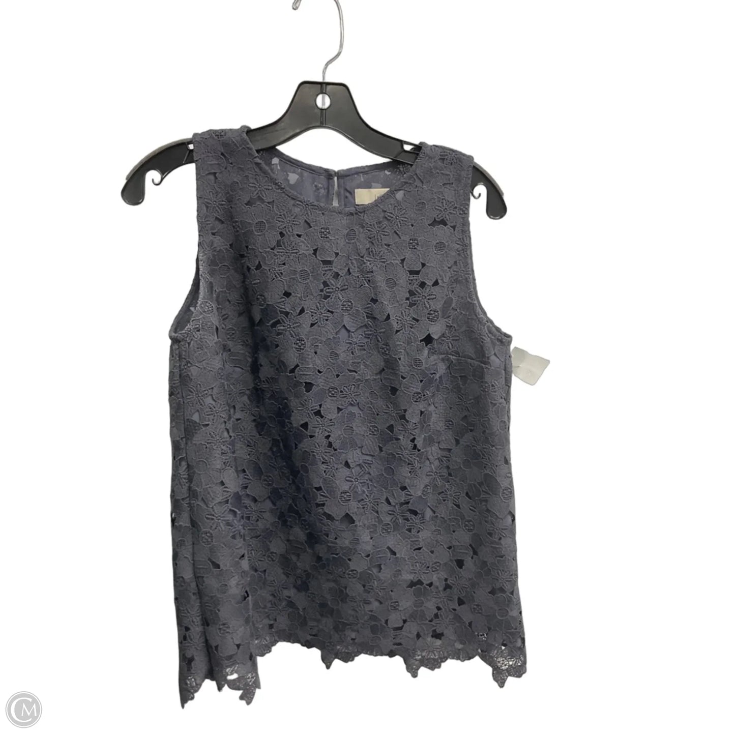 Top Sleeveless By Loft In Grey, Size: S