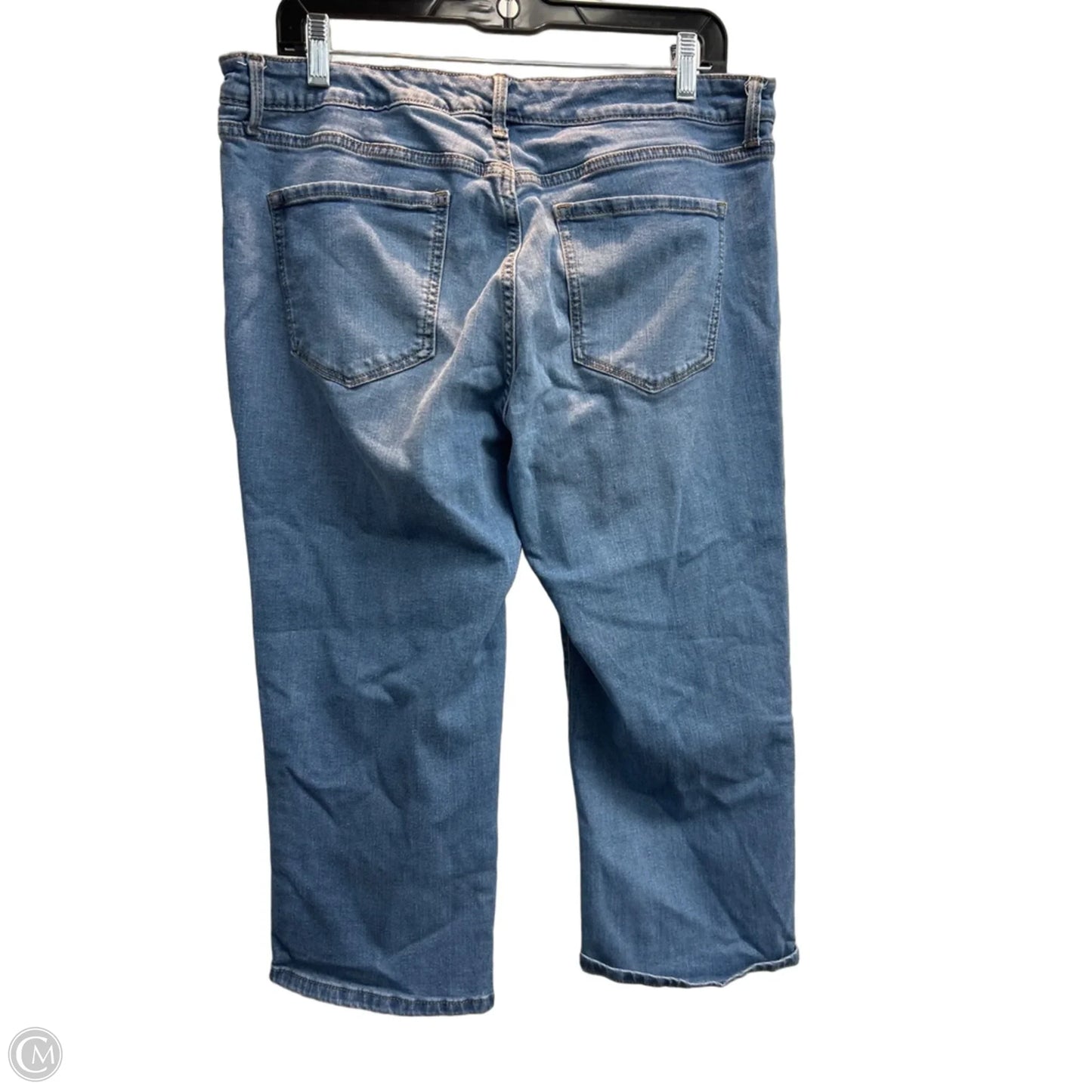 Capris By Nine West In Blue Denim, Size: 14
