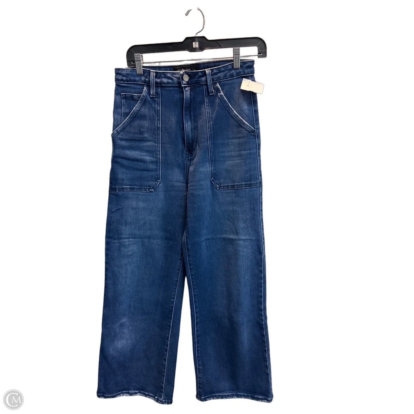 Jeans Wide Leg By Just Black In Blue, Size: 6