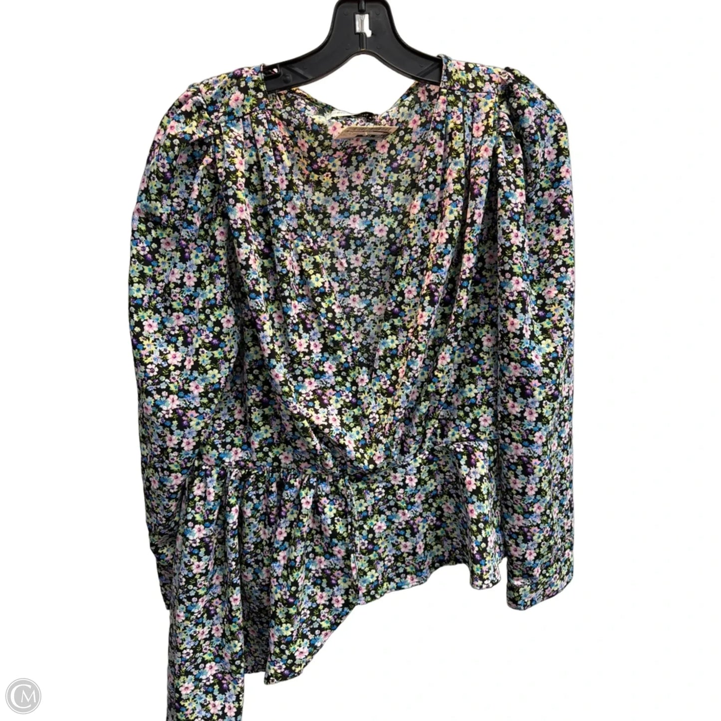 Top Long Sleeve By Clothes Mentor In Floral Print, Size: L