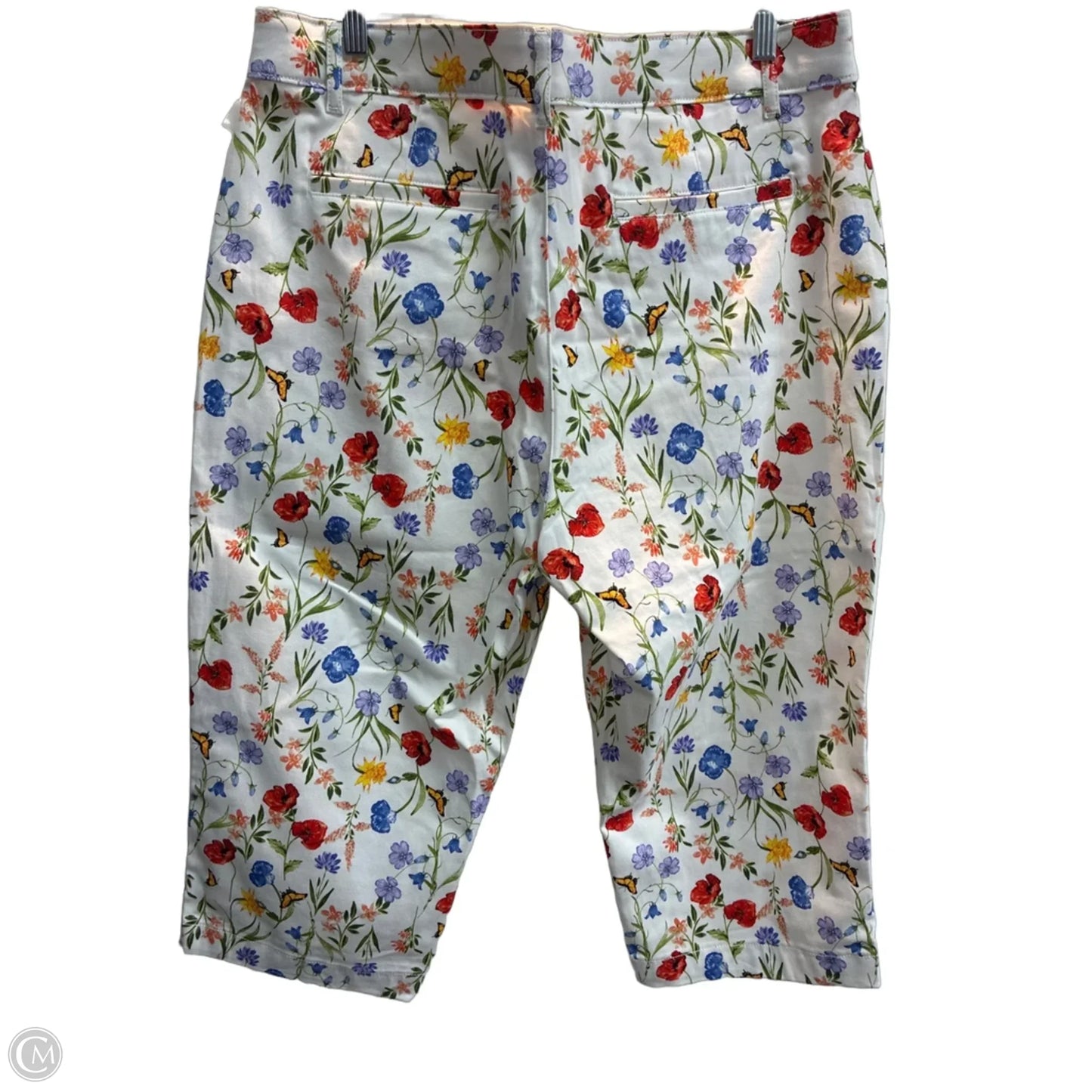 Capris By St Johns Bay In Floral Print, Size: 16