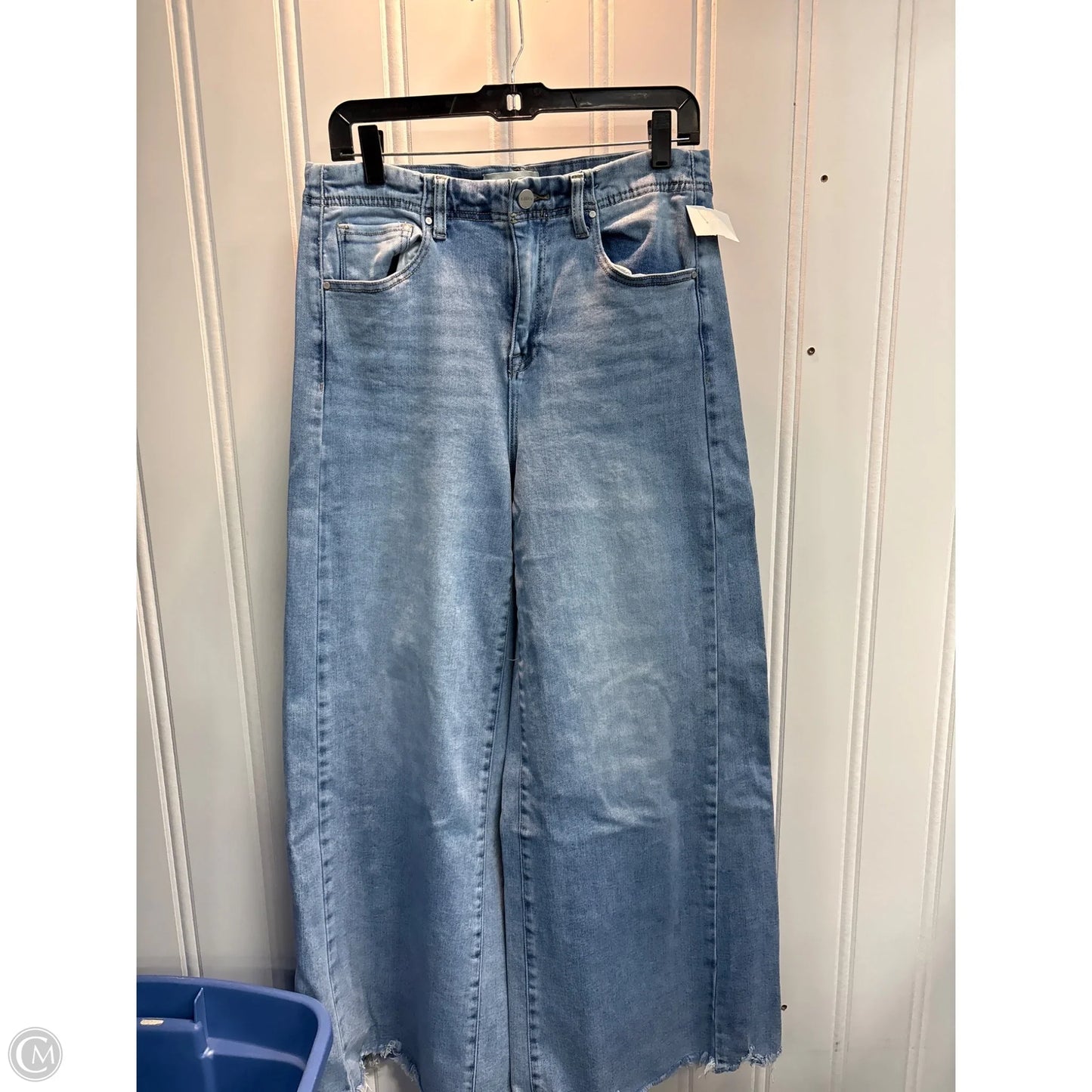 Jeans Wide Leg By Risen In Blue, Size: 10