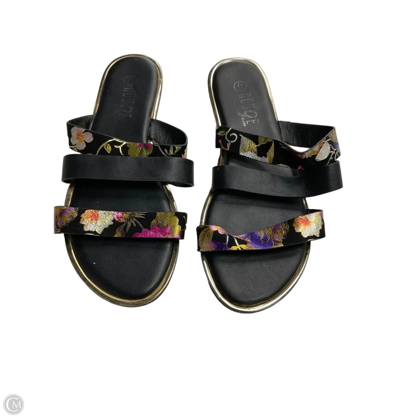 Sandals Flats By Rouge In Black, Size: 6