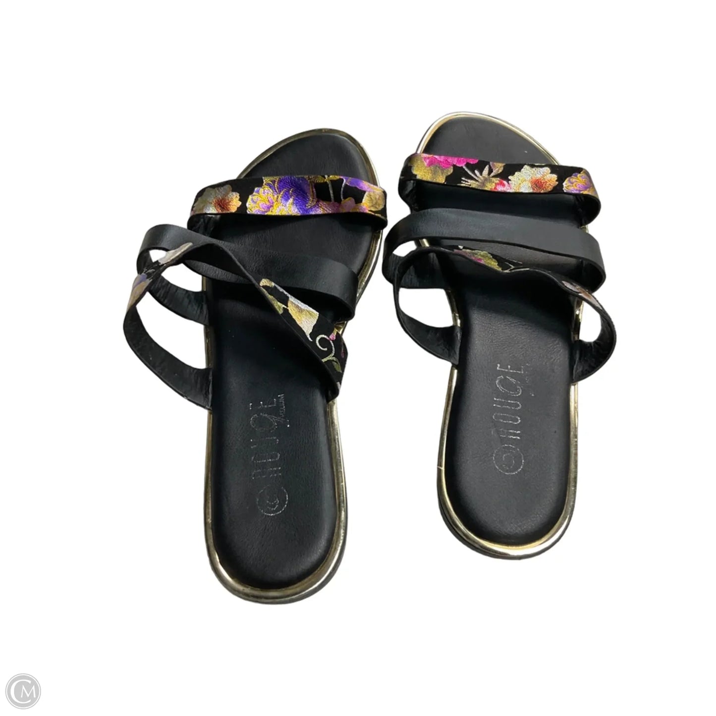 Sandals Flats By Rouge In Black, Size: 6