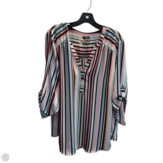 Top Short Sleeve By Torrid In Striped Pattern, Size: 3x