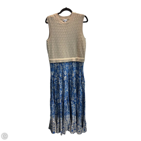 Dress Casual Maxi By Current Air In Blue & Brown, Size: L