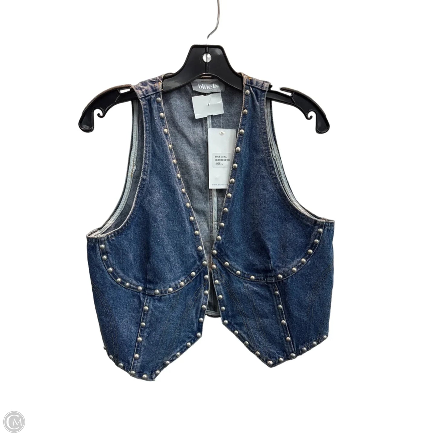 Vest Other By Blue B In Blue Denim, Size: L