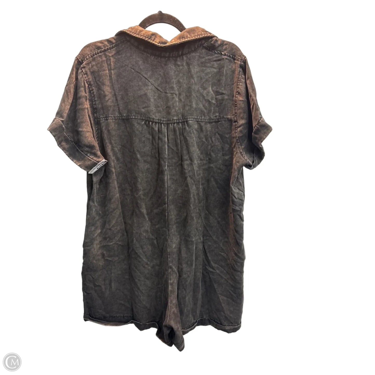 Romper By Zenana In Brown, Size: L