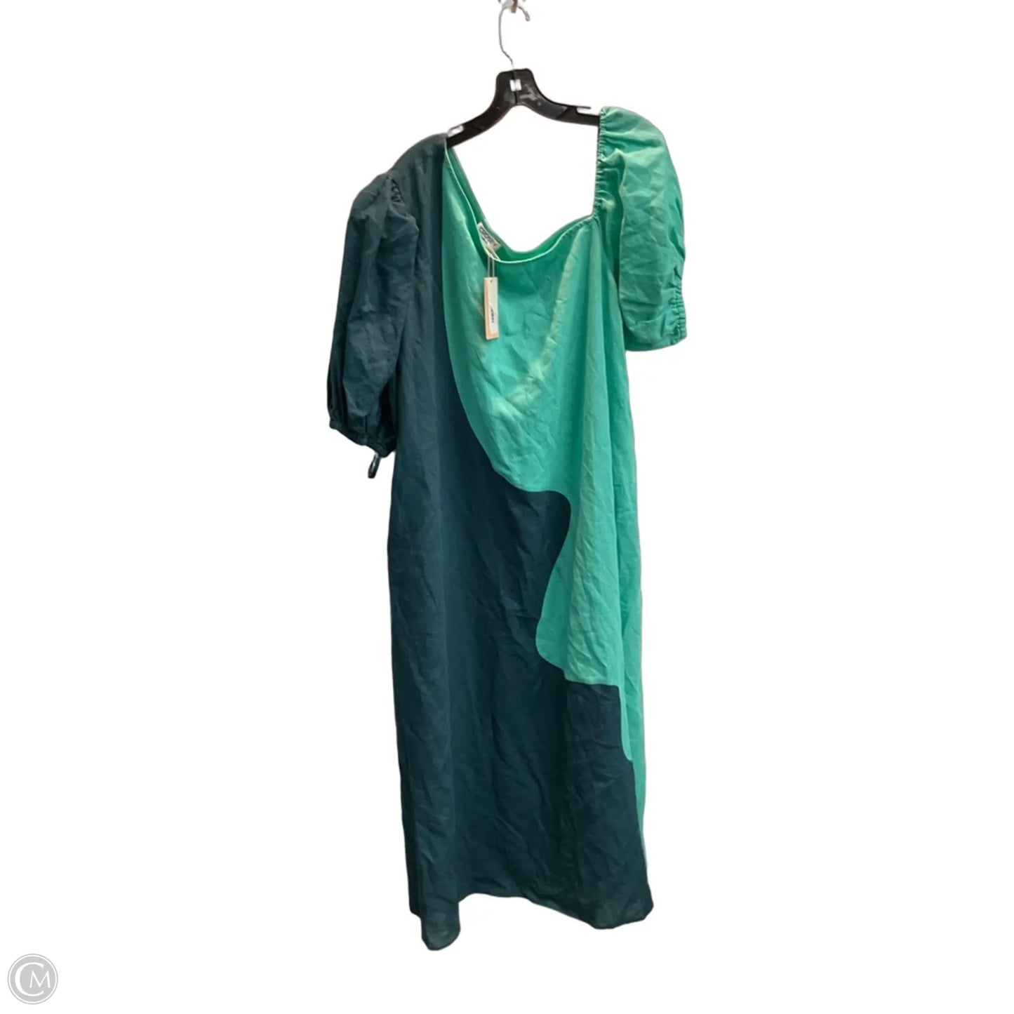 Dress Casual Maxi By Crosby In Blue & Green, Size: Xl