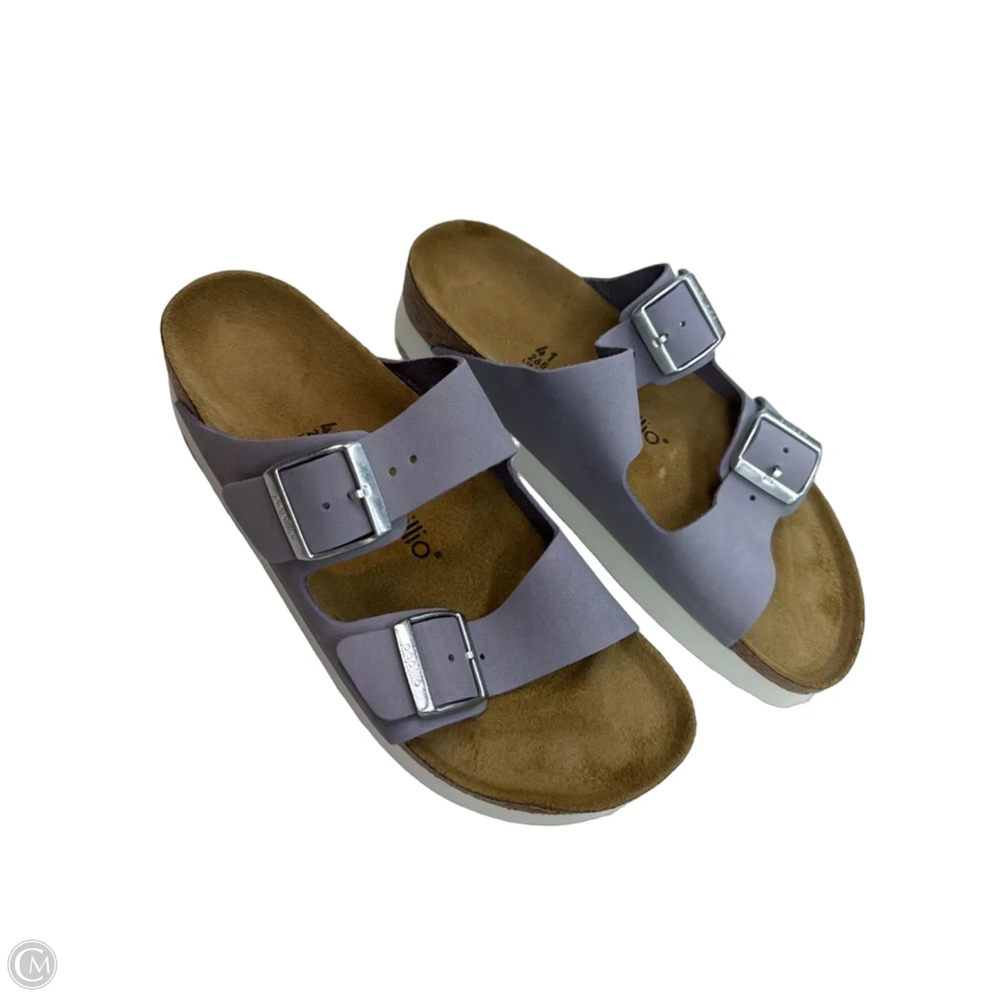 Sandals Heels Platform By Birkenstock In Purple, Size: 10