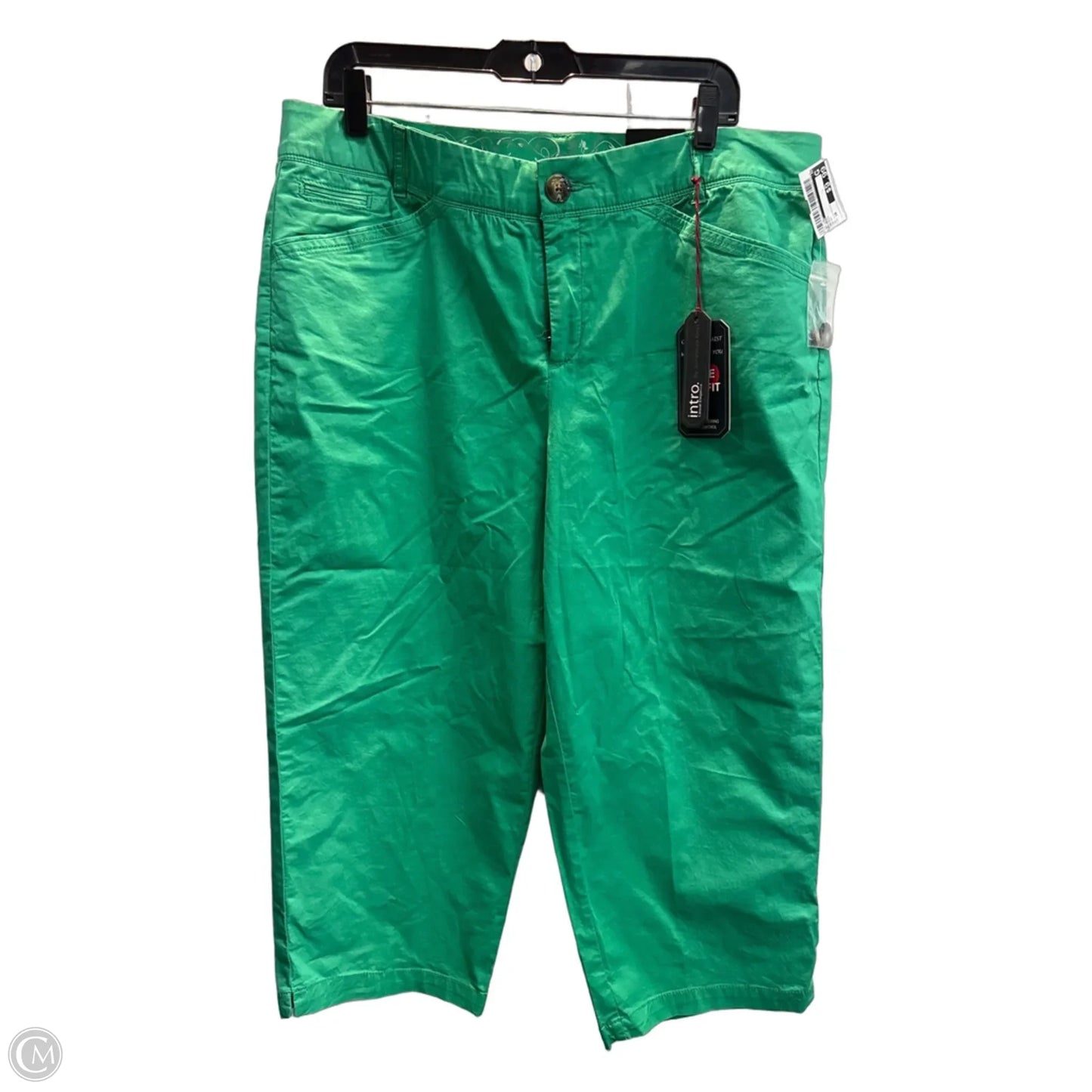 Capris By Intro In Green, Size: 16