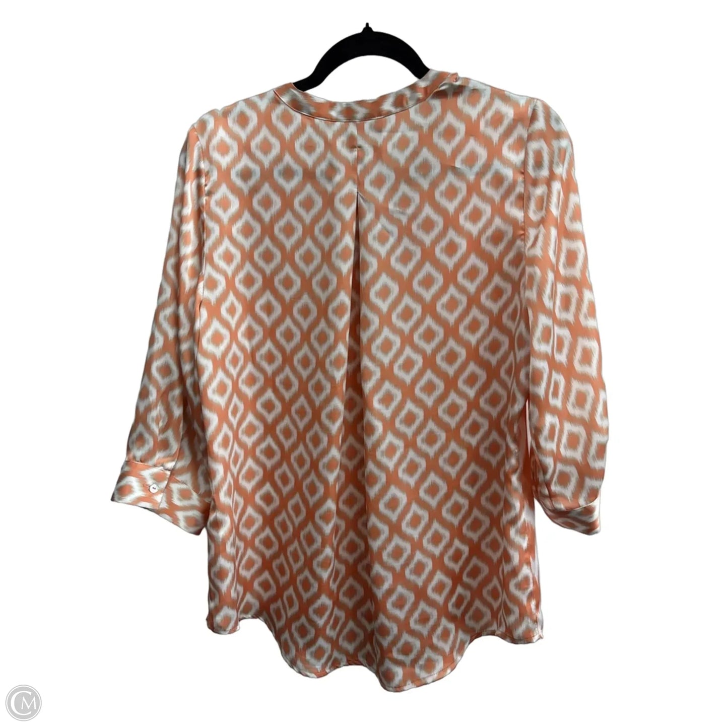 Top Long Sleeve By Chicos In Orange, Size: M