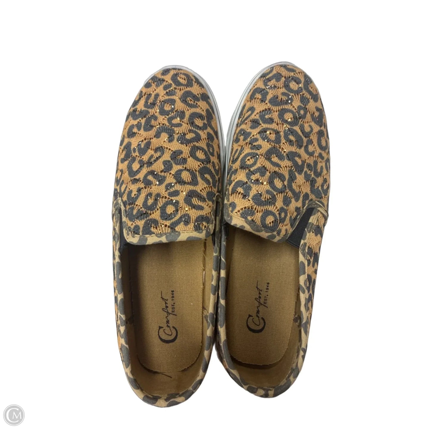 Shoes Flats By Cato In Animal Print, Size: 8