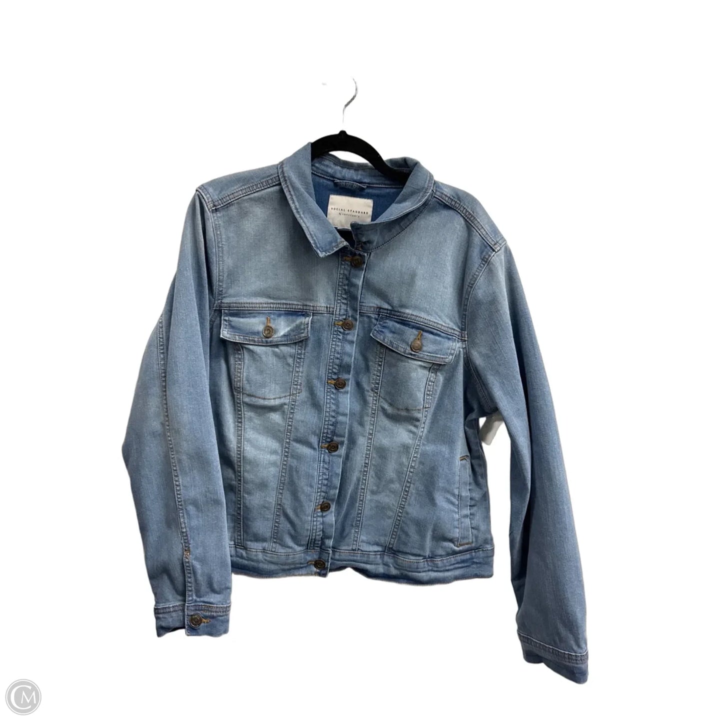 Jacket Denim By Social Standard By Sanctuary In Blue, Size: Xl