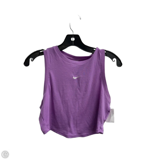 Athletic Tank Top By Nike Apparel In Purple, Size: M
