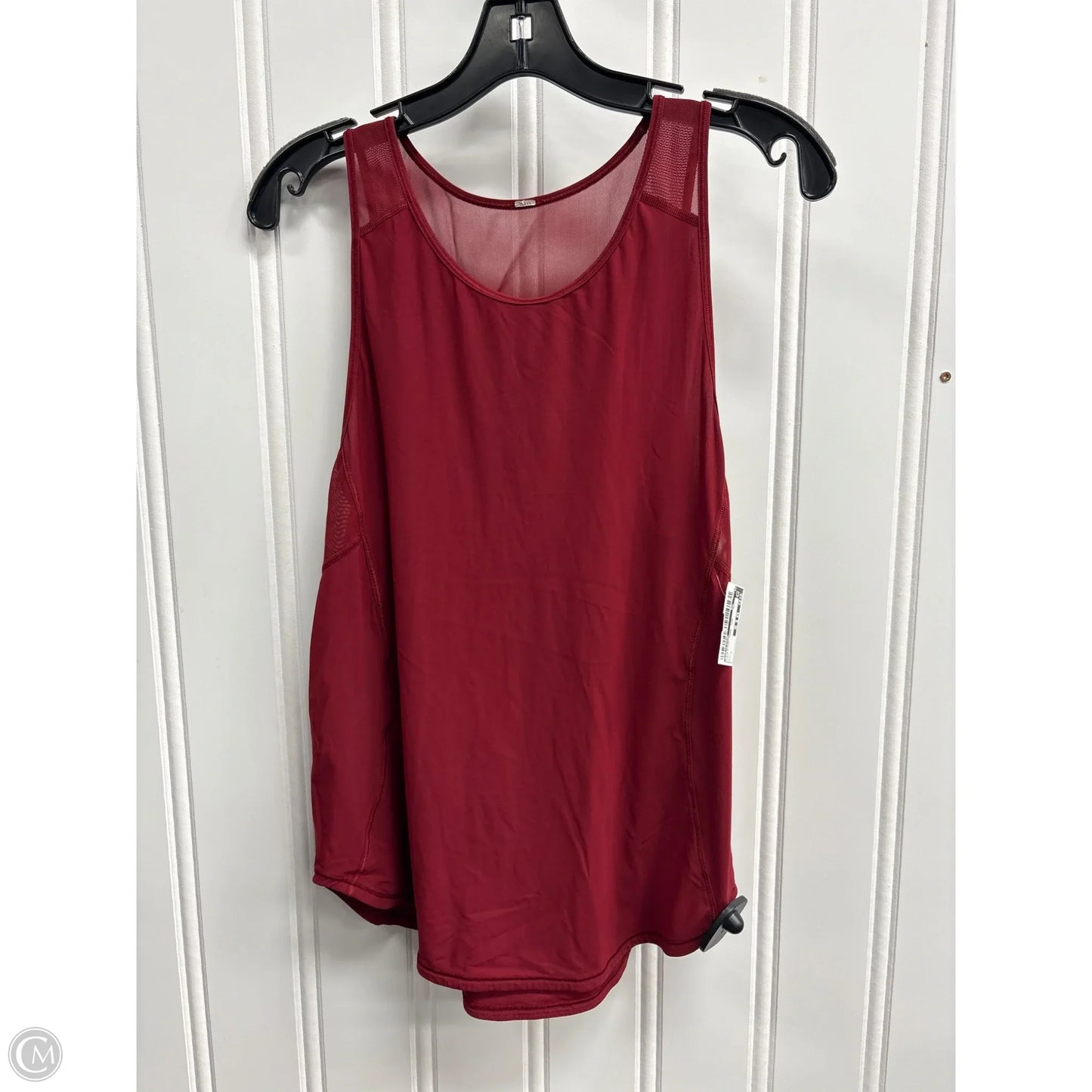 Athletic Tank Top By Lululemon In Red, Size: L